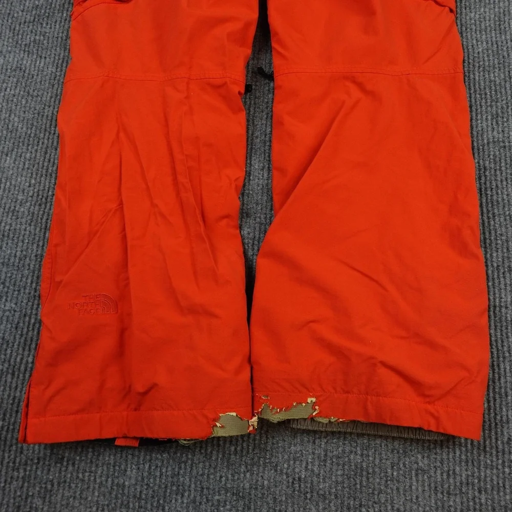 The North Face HyVent Snow Pants Mens Medium Orange Waterproof Ski Snowboard